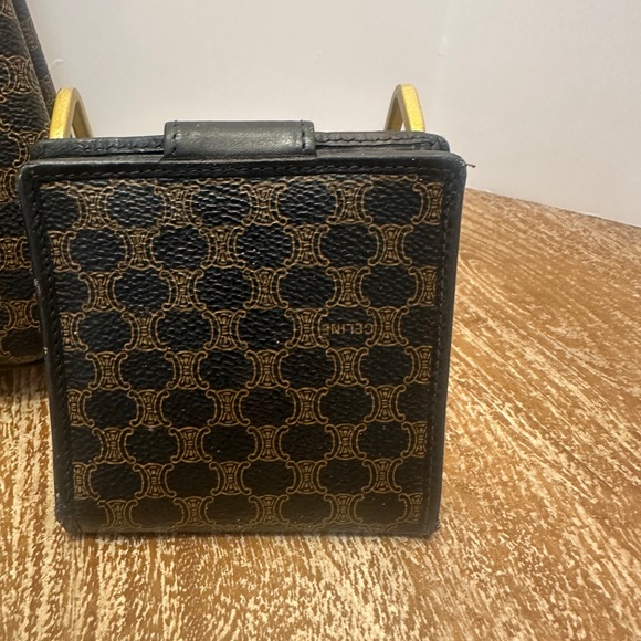 2fer-Céline Macadam Shoulder Bag & wallet in Chestnut Black - Picture 4 of 15